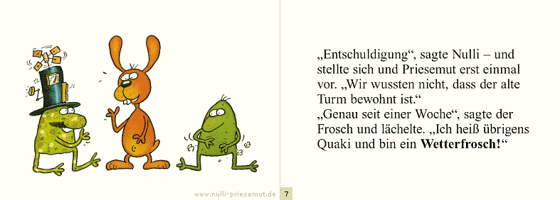  Leseprobe: Wirbel um den Wetterfrosch 